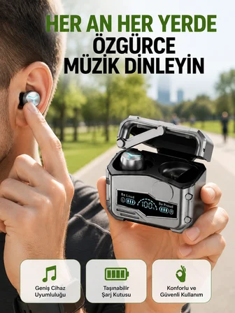 Düşük Gecikmeli Kablosuz Kulaklık – Oyun ve Müzik Modu Destekli Yeni Nesil - Lisinya