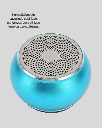 Kablosuz Bluetooth 5.0 Hoparlör | Kompakt ve Güçlü Ses Yeni Nesil - Lisinya