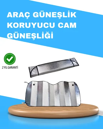 Katlanabilir Alüminyum Araç Güneşliği – UV Koruma ve Klima Tasarrufu Bir Arada - Lisinya