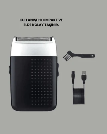 Evde Kişisel Bakımın Yeni Yolu – Kompakt ve Ergonomik Tıraş Makinesi - Lisinya