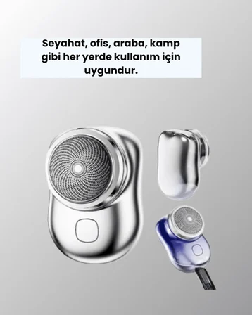 Taşınabilir, cep boyunda, şarjlı elektrikli tıraş makinesi - Lisinya