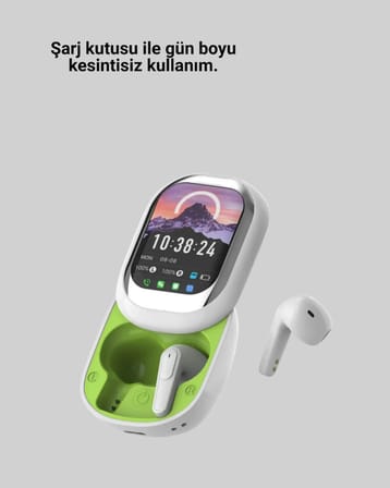 Kayar Kapak Tasarımlı Dokunmatik Ekranlı Kablosuz Bluetooth Kulaklık - Lisinya