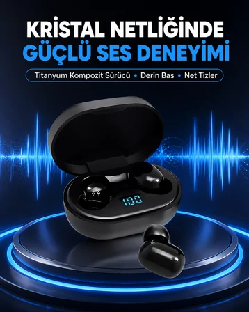 Titanyum Hoparlörlü Kablosuz Bluetooth Kulaklık Yeni Nesil - Lisinya