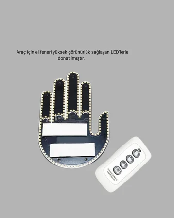 Uzaktan Kumandalı LED Jest Işığı – 3 Farklı Hareket Modu - Lisinya