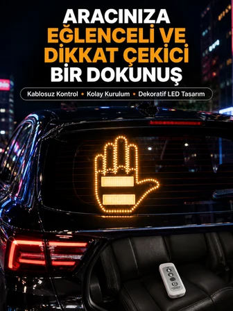 Uzaktan Kumandalı Çok Fonksiyonlu Araç Led Işığı - Lisinya