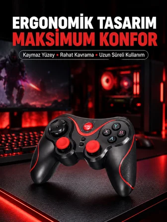 Rahat Kavrama ve Düşük Gecikme Teknolojili Gamepad - Lisinya