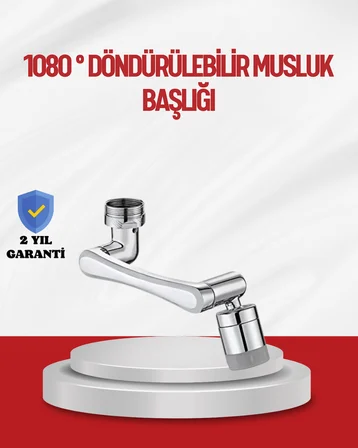 1080° Çok Yönlü Musluk Aparatı Püskürtme ve Köpük Akışlı - Lisinya
