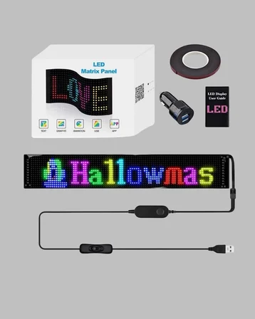 USB Destekli LED Mağaza Tabelası – Renkli RGB Kayan Yazı Paneli - Lisinya