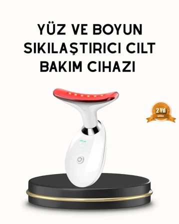 Boyun ve Gıdı Toparlayıcı EMS Cilt Sıkılaştırıcı 7000 Titreşim Isı Terapisi - Lisinya
