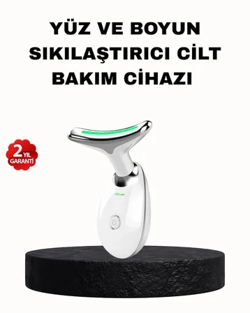 EMS Mikro Akım Yüz ve Boyun Sıkılaştırıcı Cihaz 7000 VPM Titreşim Isı Terapili - Lisinya
