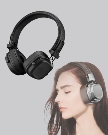 Kablosuz Kulak Üstü Bluetooth Kulaklık Güçlü Bas ve Katlanabilir Tasarım - Lisinya