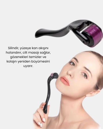 Derma Roller Titanyum İğneli Cilt Yenileyici – Akne ve Kırışıklık Karşıtı - Lisinya