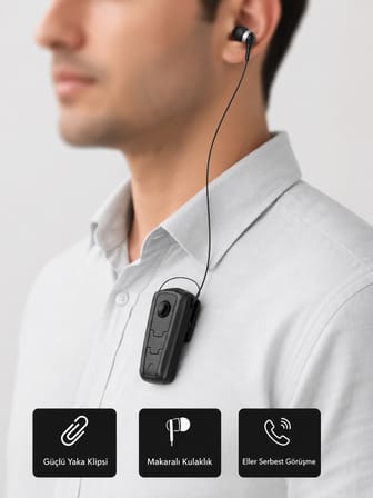 Ergonomik Bluetooth Kulaklık – 8 Saat Konuşma, Gürültü Azaltıcı Mikrofon - Lisinya