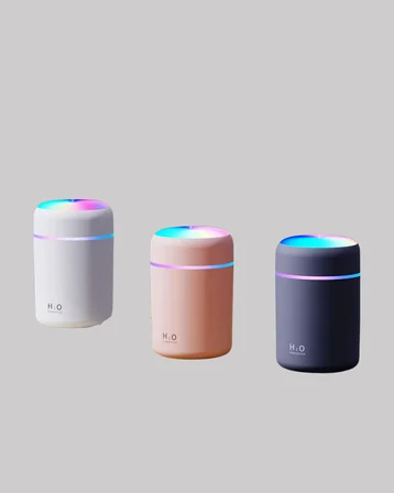 Taşınabilir USB Mini Nemlendirici – LED Aydınlatmalı, Çift Püskürtme Modu - Lisinya