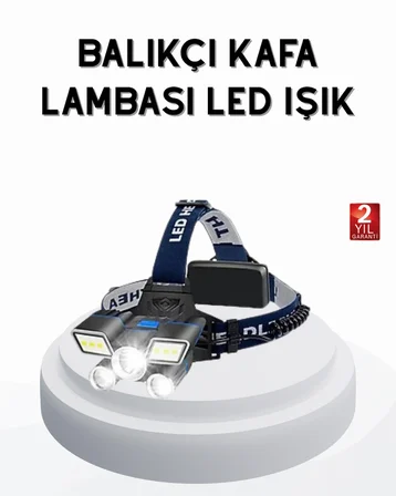 Profesyonel Şarjlı LED Far – IPX5 Suya Dayanıklı, 4 Işık Modu, Hareket Sensörlü - Lisinya