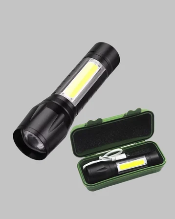 Ultra Dayanıklı 4 Mod Şarjlı Işıldak | Suya ve Darbeye Dayanıklı | 100.000 Saat LED Ömrü - Lisinya
