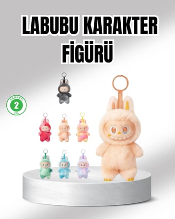 Labubu Peluş Oyuncak – Koleksiyonluk Yumuşak Dekoratif Figür 20 cm - Lisinya