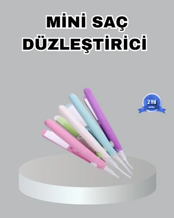 Mini Seramik Saç Düzleştirici – Kompakt Boy, 180°C Hızlı Isınma, Seyahat Tipi - Lisinya