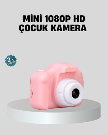 Mini Dijital Çocuk Kamerası 8Mp Hd Ekranlı 1080P Video Ve Şarjlı - Lisinya