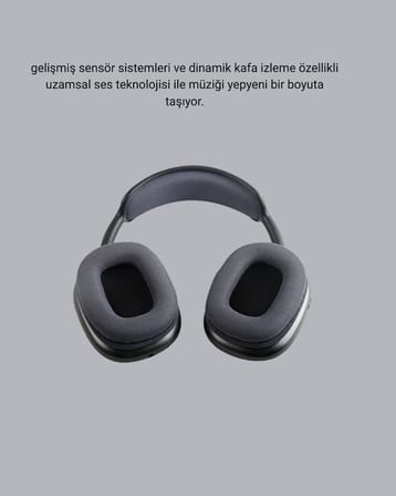 P9 Pro Plus Bluetooth Kulak Üstü Kulaklık – H1 Çipli, Aktif Gürültü Engelleme, Uzamsal Ses Desteği -