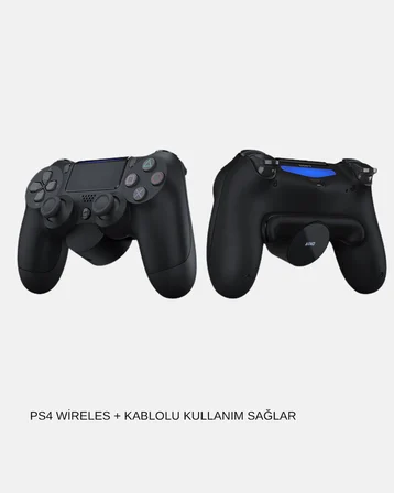 Titreşimli Kablosuz Oyun Kolu – PS4, PC, Mobil, Tablet ve Steam Uyumlu - Lisinya