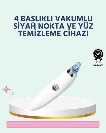 Cilt Dostu Vakumlu Siyah Nokta Temizleyici – Siyah Nokta, Yağ ve Makyaj Kalıntılarına Karşı - Lisiny