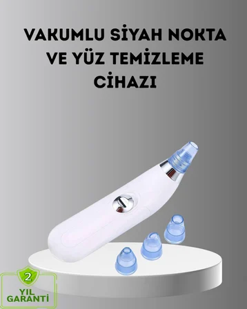 Siyah Nokta ve Gözenek Temizleyici Vakumlu Cihaz – Masajlı Derin Temizlik Teknolojisi - Lisinya