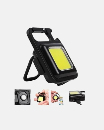 LED Mini Anahtarlık Fener – 1000 Lümen Güçlü Işık ve USB Type-C Şarjlı - Lisinya