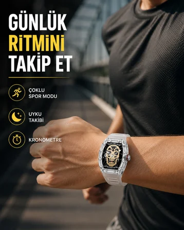 Uzun Pil Ömürlü Akıllı Saat Spor ve Günlük Kullanım Yeni Nesil - Lisinya