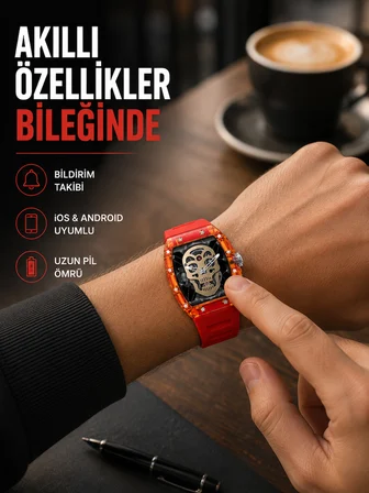 Manyetik Şarjlı Akıllı Saat iOS Android Uyumlu Yeni Nesil - Lisinya