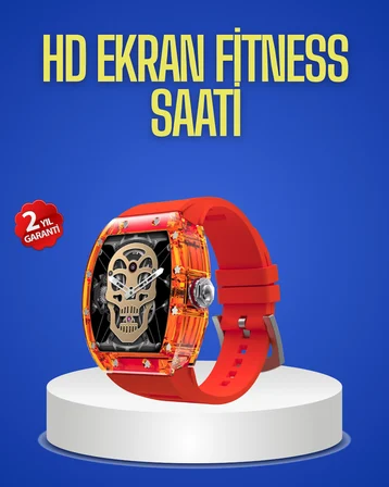 Şeffaf Tasarımlı Akıllı Saat Dokunmatik Ekranlı - Lisinya