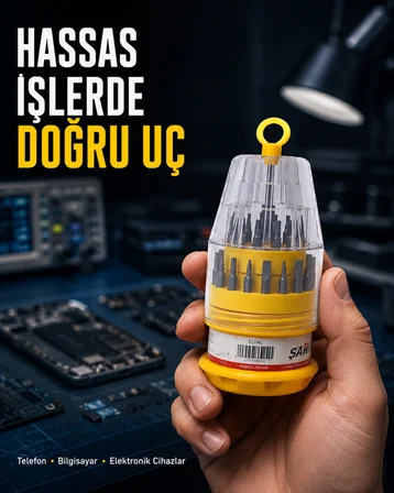 Kompakt Tornavida Seti Elektronik Cihaz Tamiri İçin - Lisinya