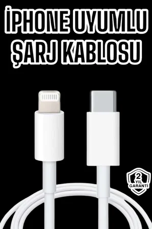 Iphone Tüm Modellerle Uyumlu Hızlı Şarj Kablosu İOS 30W - Lisinya