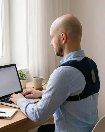 Akıllı Postür Düzeltici Masaj Kemeri Medikal Destekli - Lisinya