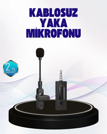 360 Derece Ses Algılamalı Type C Şarjlı Yaka Mikrofonu - Lisinya
