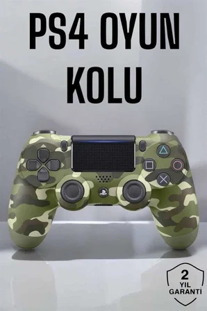 PS4 Oyun Kolu Kamuflaj Desenli Joystick - Lisinya