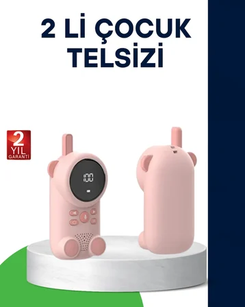 LCD Ekranlı Bebek Telsizi – İki Yönlü Ses, Uzun Menzil, Çocuk Dostu Tasarım - Lisinya