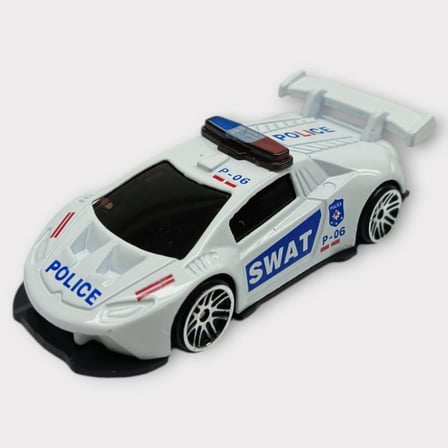 Metal Mini Polis Arabası  8 cm - Polis - 3 (Lisinya)