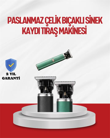 Saç Sakal Ense Paslanmaz Çelik T-Bıçak Vücut Tıraş Makinesi - Lisinya
