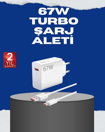 67 Watt Turbo Charge Başlık Vivo Y20 Y35 Y55 Uyumlu - Lisinya