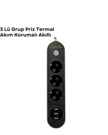 3 USB Portlu Üçlü Priz CXE103 - Lisinya