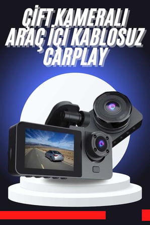 CarPlay Fotoğraf ve Video Kaydedici Araç İçi Kamera Ekranlı - Lisinya