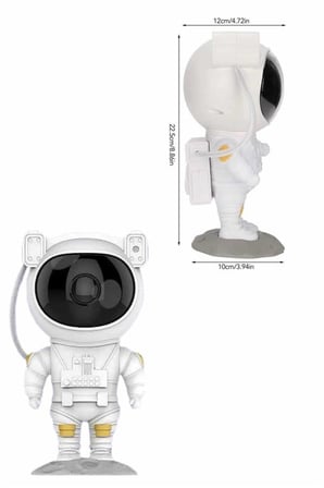 Astronot Şeklinde Bluetooth Hoparlör Gökyüzü Kumandalı Aydınlatma Lamba - Lisinya