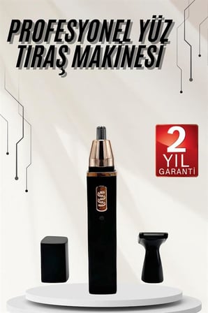 Kulak Burun Tıraş Makinesi Taşınabilir Şarjlı 3 Başlıklı Uzun Ömürlü - Lisinya