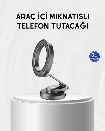 Manyetik Katlanabilir Araç Telefon Tutucu – MagSafe Uyumlu, 360° Ayarlanabilir, Güçlü Mıknatıs - Lis