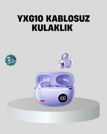 Kulak Arkası Klipsli Bluetooth Kulaklık YXG10 Silikon Malzemeli Ergonomik - Lisinya