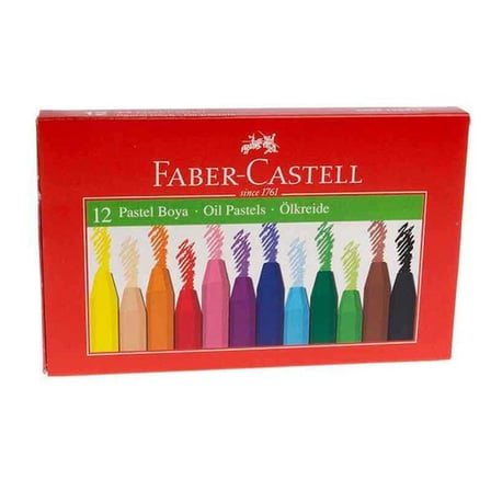 Pastel Boya 12 Renk Büyük Boy