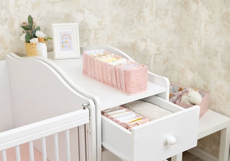 Baby Akordiyon Organizer Çekmece Düzenleyici Small (pembe) -04102 ( Lisinya )