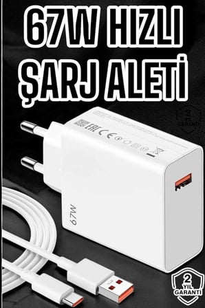 67W Şarj Aleti Turbo Hızlı Type-C Şarj - Lisinya