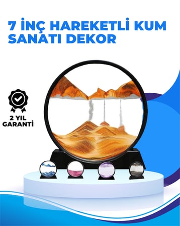 Döndürülebilir Dinamik Kum Tablosu – Stres Giderici, Yüksek Kaliteli Cam ve Doğal Kum ile Sanatsal M